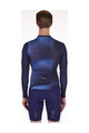 SANTINI Kolesarski dres z dolgimi rokavi poletni - OMBRA ECO SLEEK  - modra
