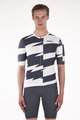 SANTINI Kolesarski dres s kratkimi rokavi - FURIA SMART - bela/črna