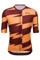 SANTINI Kolesarski dres s kratkimi rokavi - FURIA SMART - oranžna/bordo