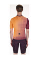 SANTINI Kolesarski dres s kratkimi rokavi - PAWS FORMA - oranžna/bordo