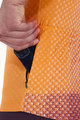 SANTINI Kolesarski dres s kratkimi rokavi - PAWS FORMA - oranžna/bordo