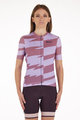 SANTINI Kolesarski dres s kratkimi rokavi - FURIA SMART - rožnata/vijolična