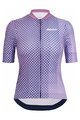 SANTINI Kolesarski dres s kratkimi rokavi - PAWS FORMA - vijolična
