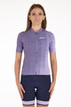 SANTINI Kolesarski dres s kratkimi rokavi - PAWS FORMA - vijolična