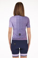 SANTINI Kolesarski dres s kratkimi rokavi - PAWS FORMA - vijolična