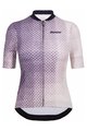 SANTINI Kolesarski dres s kratkimi rokavi - PAWS FORMA - vijolična