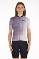 SANTINI Kolesarski dres s kratkimi rokavi - PAWS FORMA - vijolična