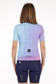 SANTINI Kolesarski dres s kratkimi rokavi - PAWS FORMA - rožnata/vijolična