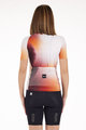 SANTINI Kolesarski dres s kratkimi rokavi - OMBRA - bela/oranžna