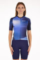 SANTINI Kolesarski dres s kratkimi rokavi - OMBRA - modra