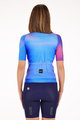 SANTINI Kolesarski dres s kratkimi rokavi - OMBRA - modra
