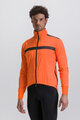 SANTINI Kolesarska  podaljšana jakna - GUARD NEOS - oranžna