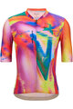 SANTINI Kolesarski dres s kratkimi rokavi - UNICO - rdeča/rumena/oranžna