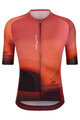 SANTINI Kolesarski dres s kratkimi rokavi - LUCE - rdeča/rjava