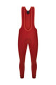 SANTINI Kolesarske dolge hlače z naramnicami - RTR - rdeča