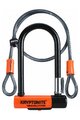 KRYPTONITE ključavnica za kolo - U EVOLUTION MINI-7 - oranžna/črna