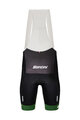 SANTINI Kolesarske kratke hlače z naramnicami - TDF BEST SPRINTER - črna