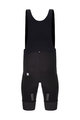 SANTINI Kolesarske kratke hlače z naramnicami - ADAPT SHELL - črna