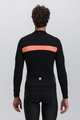 SANTINI Kolesarski dres z dolgimi rokavi zimski - ADAPT WOOL  - oranžna/črna