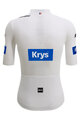 SANTINI Kolesarski dres s kratkimi rokavi - TDF BEST YOUNG RIDER - bela