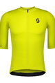 SCOTT Kolesarski dres s kratkimi rokavi - PREMIUM - rumena