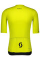 SCOTT Kolesarski dres s kratkimi rokavi - PREMIUM - rumena
