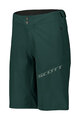 SCOTT Kolesarske kratke hlače brez naramnic - ENDURANCE LS/FIT W/PAD - zelena