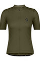 SCOTT Kolesarski dres s kratkimi rokavi - ENDURANCE 10 S/SL W - zelena