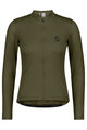 SCOTT Kolesarski dres z dolgimi rokavi poletni - ENDURANCE 10 L/SL W - zelena
