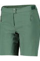 SCOTT Kolesarske kratke hlače brez naramnic - ENDURANCE LS/FIT W/PAD W - zelena