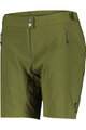 SCOTT Kolesarske kratke hlače brez naramnic - ENDURANCE LS/FIT W/PAD - zelena