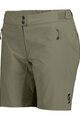 SCOTT Kolesarske kratke hlače brez naramnic - ENDURANCE LS/FIT W/PAD W - zelena