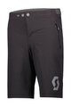 SCOTT Kolesarske kratke hlače brez naramnic - TRAIL 10 LS/FIT W/PAD JR - črna