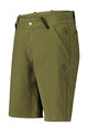 SCOTT Kolesarske kratke hlače brez naramnic - COMMUTER - zelena