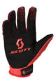 SCOTT Kolesarske  rokavice z dolgimi prsti - 350 DIRT EVO JUNIOR - rdeča/črna