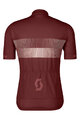 SCOTT Kolesarski dres s kratkimi rokavi - TEAM 10 - bordo