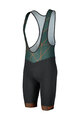 SCOTT Kolesarske kratke hlače z naramnicami - TEAM - zelena/črna