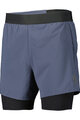 SCOTT Kolesarske kratke hlače brez naramnic - HYBRID ENDURANCE TECH - modra/črna