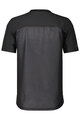 SCOTT Kolesarski dres s kratkimi rokavi - TRAIL VERTIC ZIP SS - črna
