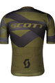 SCOTT Kolesarski dres s kratkimi rokavi - PREMIUM CLIMBER - zelena