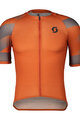 SCOTT Kolesarski dres s kratkimi rokavi - PREMIUM CLIMBER - oranžna