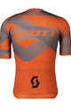 SCOTT Kolesarski dres s kratkimi rokavi - PREMIUM CLIMBER - oranžna