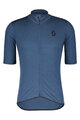 SCOTT Kolesarski dres s kratkimi rokavi - GRAVEL MERINO - modra