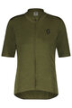 SCOTT Kolesarski dres s kratkimi rokavi - GRAVEL MERINO - zelena