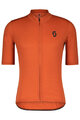 SCOTT Kolesarski dres s kratkimi rokavi - GRAVEL MERINO - oranžna