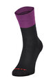 SCOTT Kolesarske klasične nogavice - BLOCK STRIPE CREW - črna/vijolična