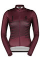 SCOTT Kolesarski dres z dolgimi rokavi zimski - TEAM WARM GRAPHICS - bordo