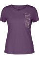 SCOTT Kolesarska  majica s kratkimi rokavi - DEFINED MERINO GRAPHIC SS W - vijolična
