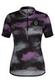 SCOTT Kolesarski dres s kratkimi rokavi - ENDURANCE 10 W - črna/vijolična