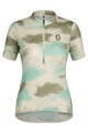 SCOTT Kolesarski dres s kratkimi rokavi - ENDURANCE 10 W - bela/zelena